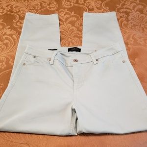 Talbots flawless 5 pocket lt. aqua jean size 10